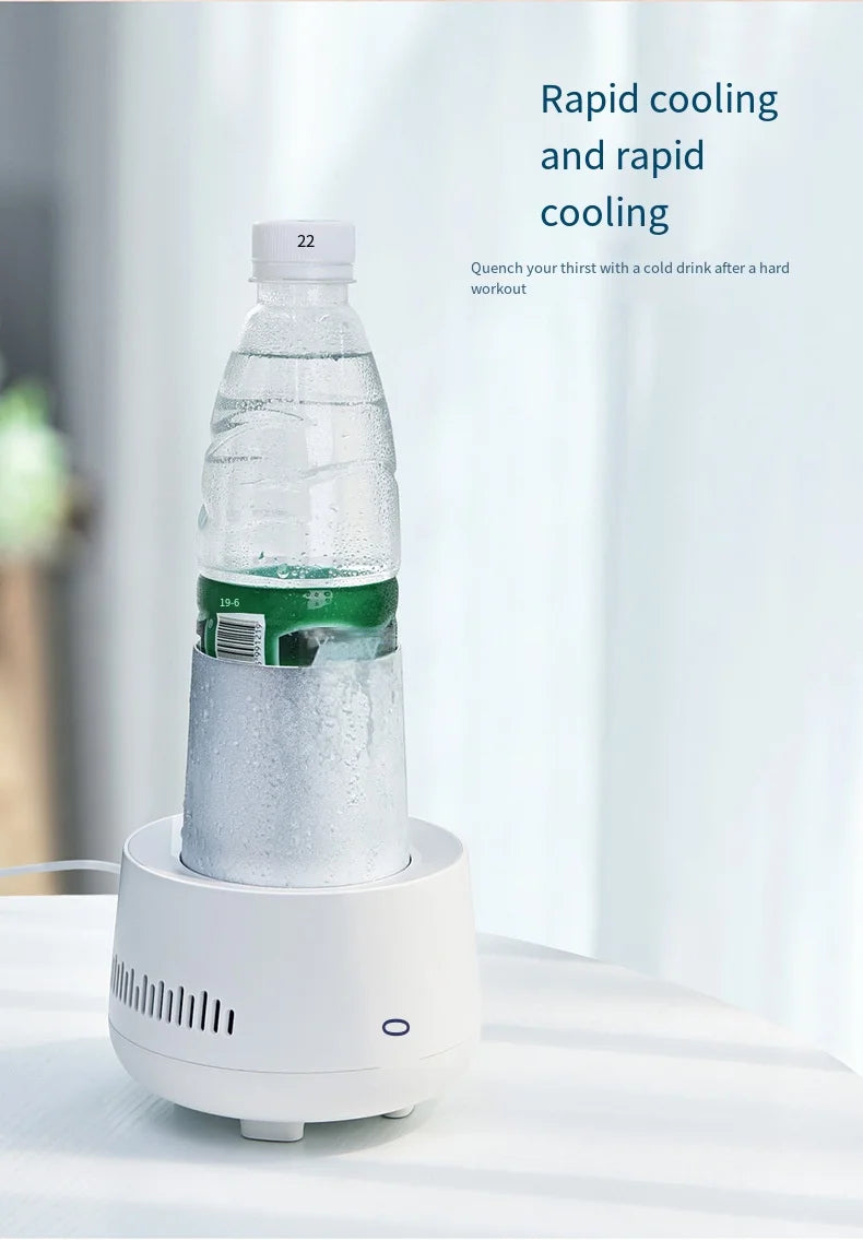 USB Mini Refrigerator Beverage Fast Cooler Cup Beer Bottle Can Water Soda Drinks Cooling Mug Ice Car Home Refrigeration Cup