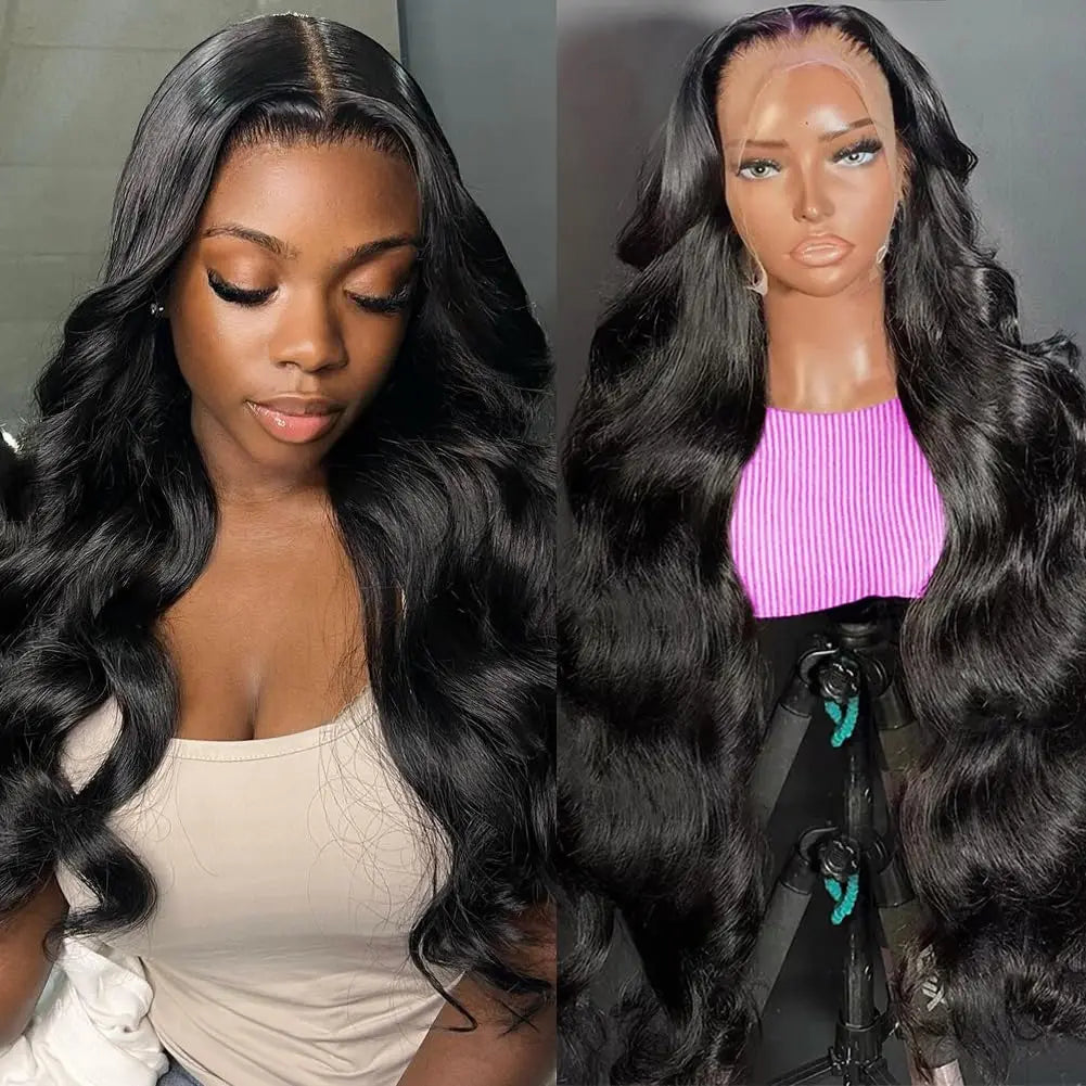 13x4 HD Lace Frontal Body Wave Wigs Human Hair 360 Lace Wig Pre Plucked for Women 13x6 Brazilian Lace Front Wig With Baby Hair