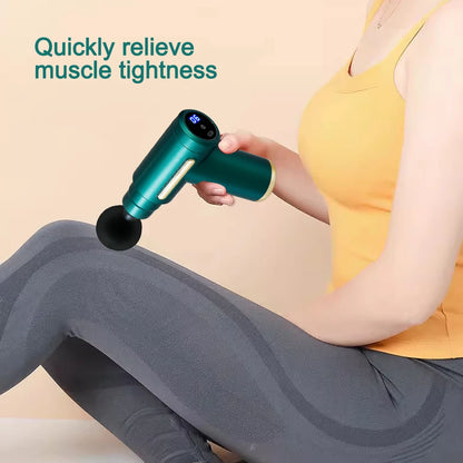 Electric Mini Muscle Massage Gun Protable Body Massager Deep Handheld Percussion Massager Body Back Sport Fitness Relaxation