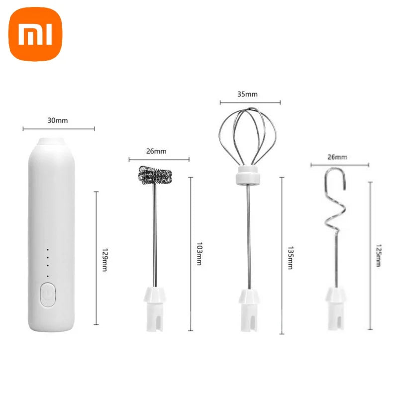 Xiaomi Electric Wireless Milk Frothers Blender Handheld Mini USB Rechargable 3 Speeds Coffee Mixer  For Coffee Cappuccino Cream