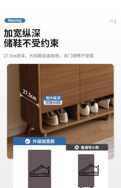 Wood Drawer Shoe Cabinet Adjustable Vertical Modern Storage Shoe Rack Home Organization Schuhe Schrank Hallway Furniture