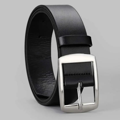 New Luxury Belt for Men PU Leather Belt Metal Pin Buckle High Quality Famous Brand Designer Waist Strap Belts for Jeans Men Belt