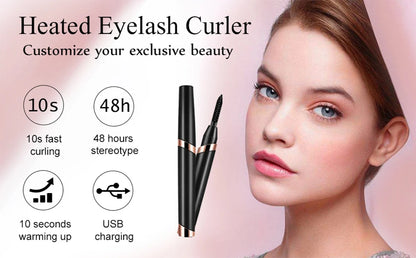 Heated Eyelash Curlers Electric Eyelash Curler for Makeup Tools USB Rechargeable with 3 Heating Modes Eyelash Curlers