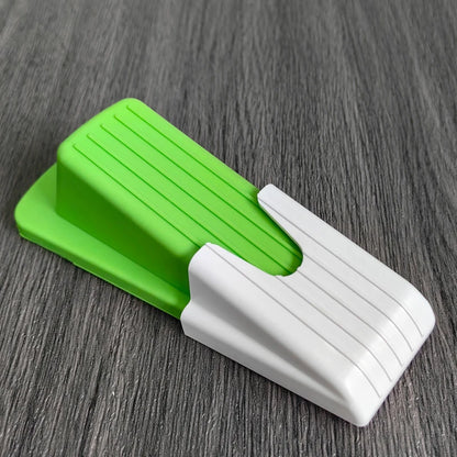 2Pcs Safety Silicone Door Stop Stoppers Block Wedge Doorstops Door Stopper Home Office Door Rear Retainer Anti-collision Stop