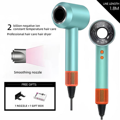 New high-speed hairdryer for home use with negative ion hair protection, high power quick-drying electric hairdryer