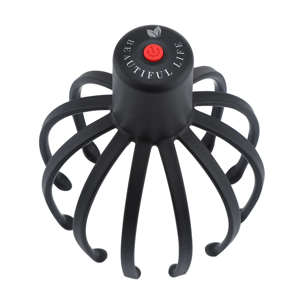 Electric Octopus Claw Scalp Massager Anti-stress Relief Headache Stimulation Vibration Head Massager Scratcher