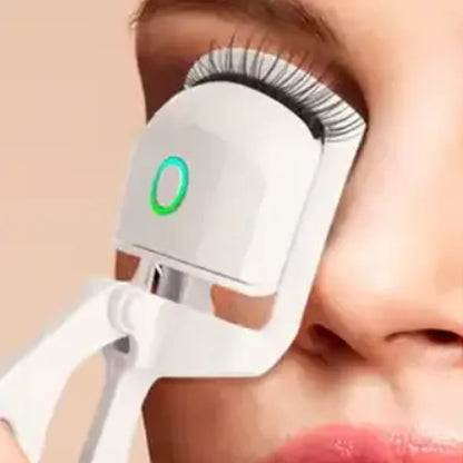 Electric Heated Eyelash Curler 24 Hours Long Lasting Naturally Eyelashes Electric Heated Eyelash Curler with Flexible Silicone