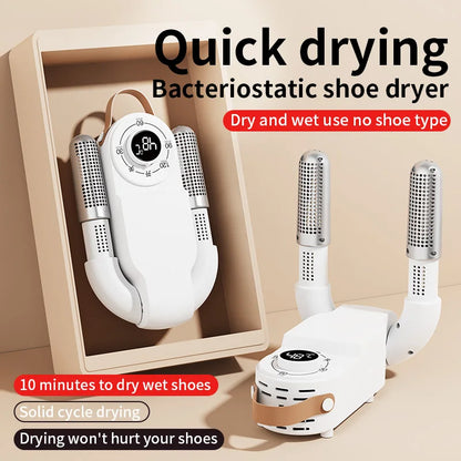 Shoe Dryer Intelligent Timer Adjustable Dryer Quick Drying Deodorizing Sterilizing Shoe Dryer Household Shoe Warmer Heater