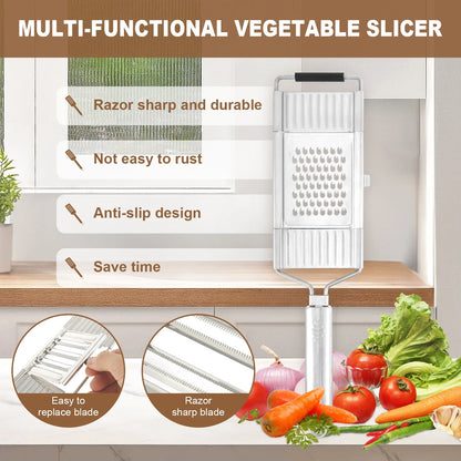 4 in 1 Vegetable Slicer Multi-Purpose Grater Cutter Peeler for Fruits Potato Peeler Carrot Grater Vegetables Kitchen Accessories