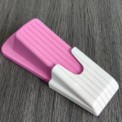 2Pcs Safety Silicone Door Stop Stoppers Block Wedge Doorstops Door Stopper Home Office Door Rear Retainer Anti-collision Stop