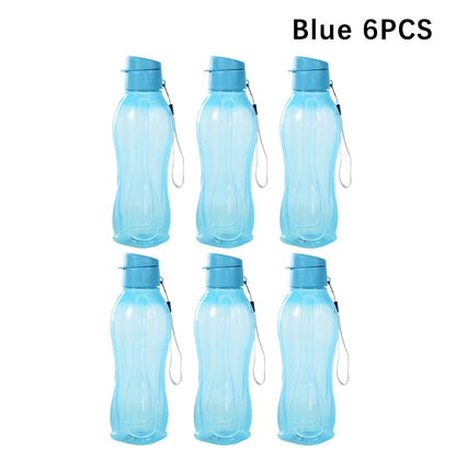 800ML Bottle Plastic Water Bottle Portable Outdoor Sports Water Cup Large Capacity Solid Color Space Cup Plastic Drinkware