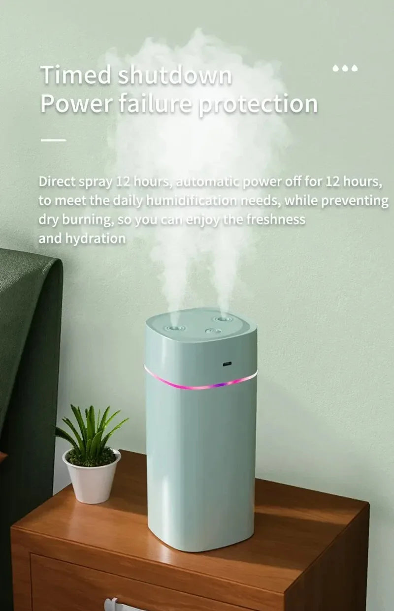 Xiaomi Air Humidifier With Dual Spout High Capacity Essential Oil Diffuser Cool Mist Maker Silent NightLight For Home Car Office