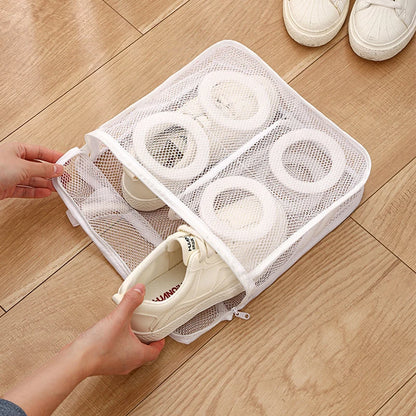 3pcs/set Mesh Laundry bag Washing Machine Shoes Bag Travel Storage bags Portable Anti-deformation Protective Clothes organizer