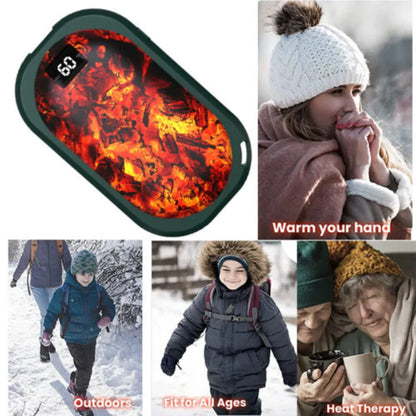 2X Warmers 10000Mah Power Bank Rechargeable Hand Warmer Electric Pocket USB