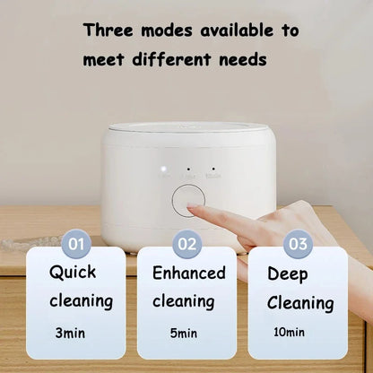 Xiaomi 50KHZ Ultrasonic Cleaning Machine Eyeglass Washing Machine Household Braces Watches Jewelry Brush Timing Cleaning Machine