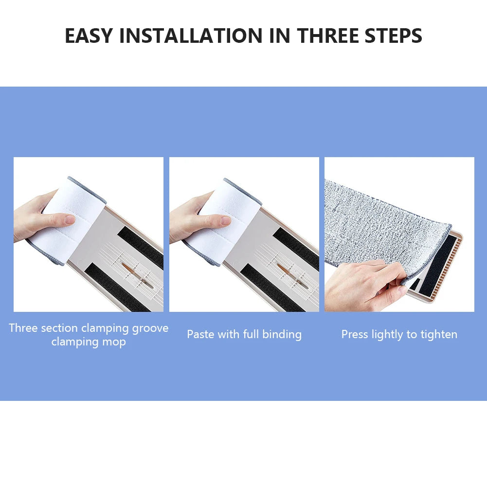 1/4/8/16pcs Microfiber Cleaning Cloth Replace Mop Head Washable Cleaning Tools Dust Replacement Refill Home Wet Dry Mop pads