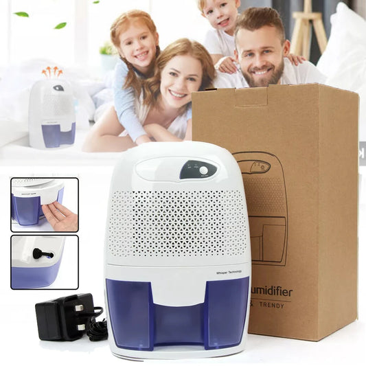 Portable Electric Dehumidifier Air Purifier with 500ML Water Tank Mute Moisture Absorbers Air Dryer For Home Room Office Kitchen