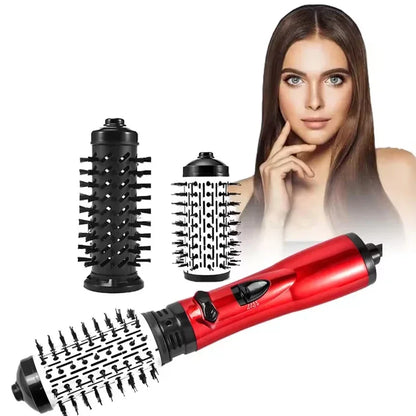 Hot Air Brush Design 3-In-1 Rotating Electric Hair Straightener Curling Comb Roller One-Step Electric Ion Hair Brush Hot comb