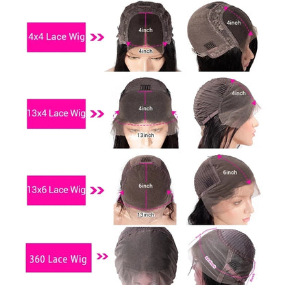 180 Density Glueless Wig Ready To Wear 13X6 Straight Frontal Wig Pre Plucked 5X5 Closure Wig 360 Lace Front Human Hair Wig