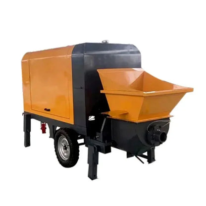 YG Concrete Pump Automatic Construction Machinery Trailer Mobile Concrete Pump Portable Concrete Mixer Mixing Machine with Pump