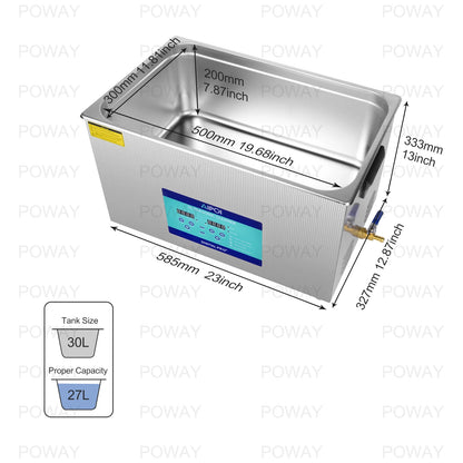 [Ships from UK ] AIPOI Ultrasonic Cleaner 800ml 2L 3.2L 6.5L 10L 15L 22L 30L Home Appliance