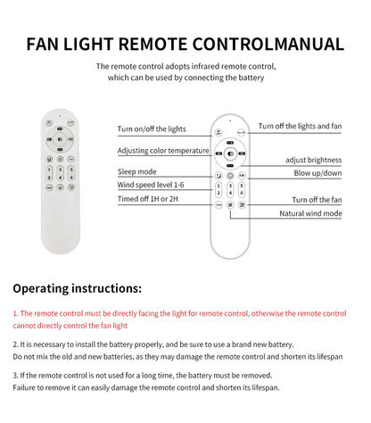 New Ceiling Fan Light Living Room Bedroom Modern and Simple Home Intelligent Remote Control Restaurant LED Fan Light