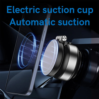 2025 New Vacuum Car Phone Holder For iPhone Samsung Xiaomi Magnetic Suction Cup Phone Mount 360° Adjustable Folding Phone Stand