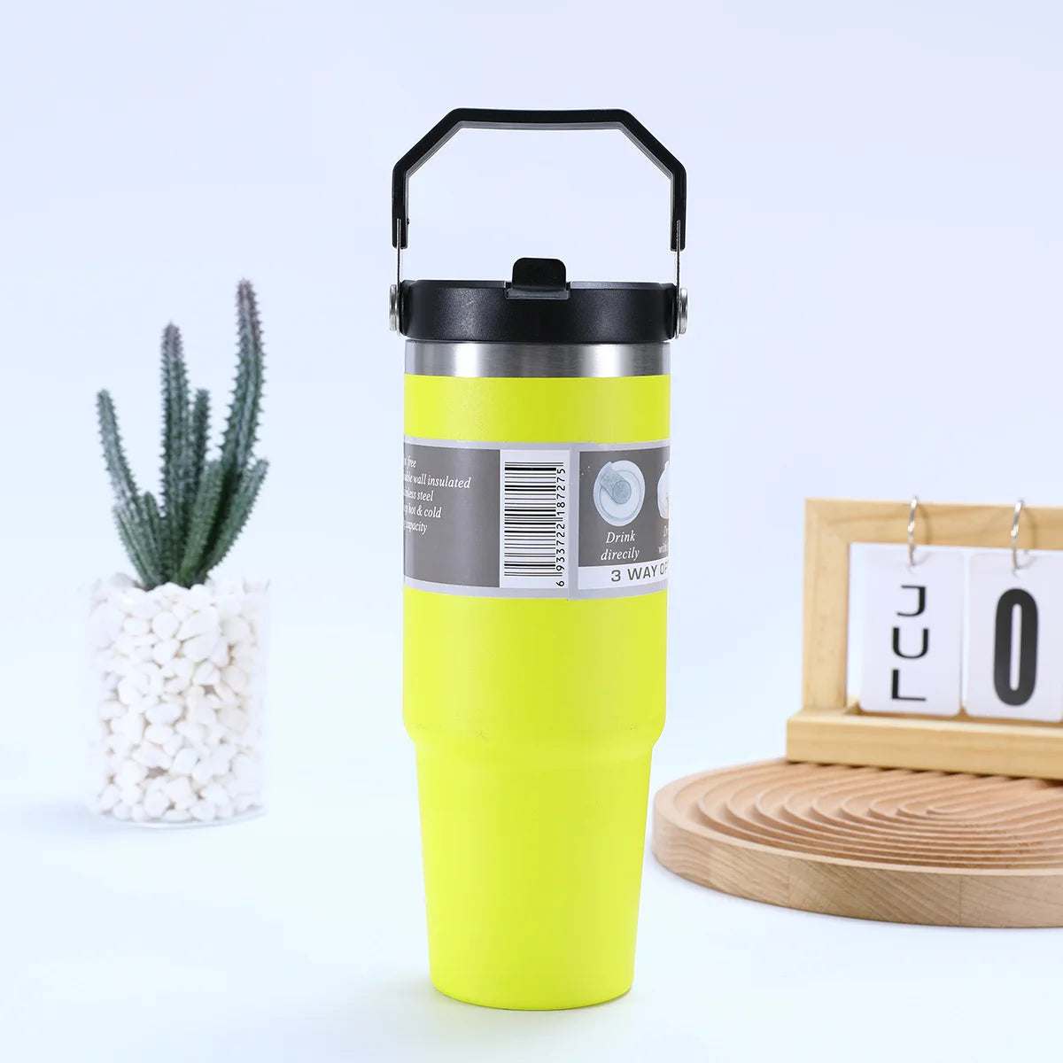 304 Stainless Steel 30oz Large Capacity Portable Car Cup Vacuum Portable Insulated Cup For Insulated Outdoor Car Ice Cream Cups