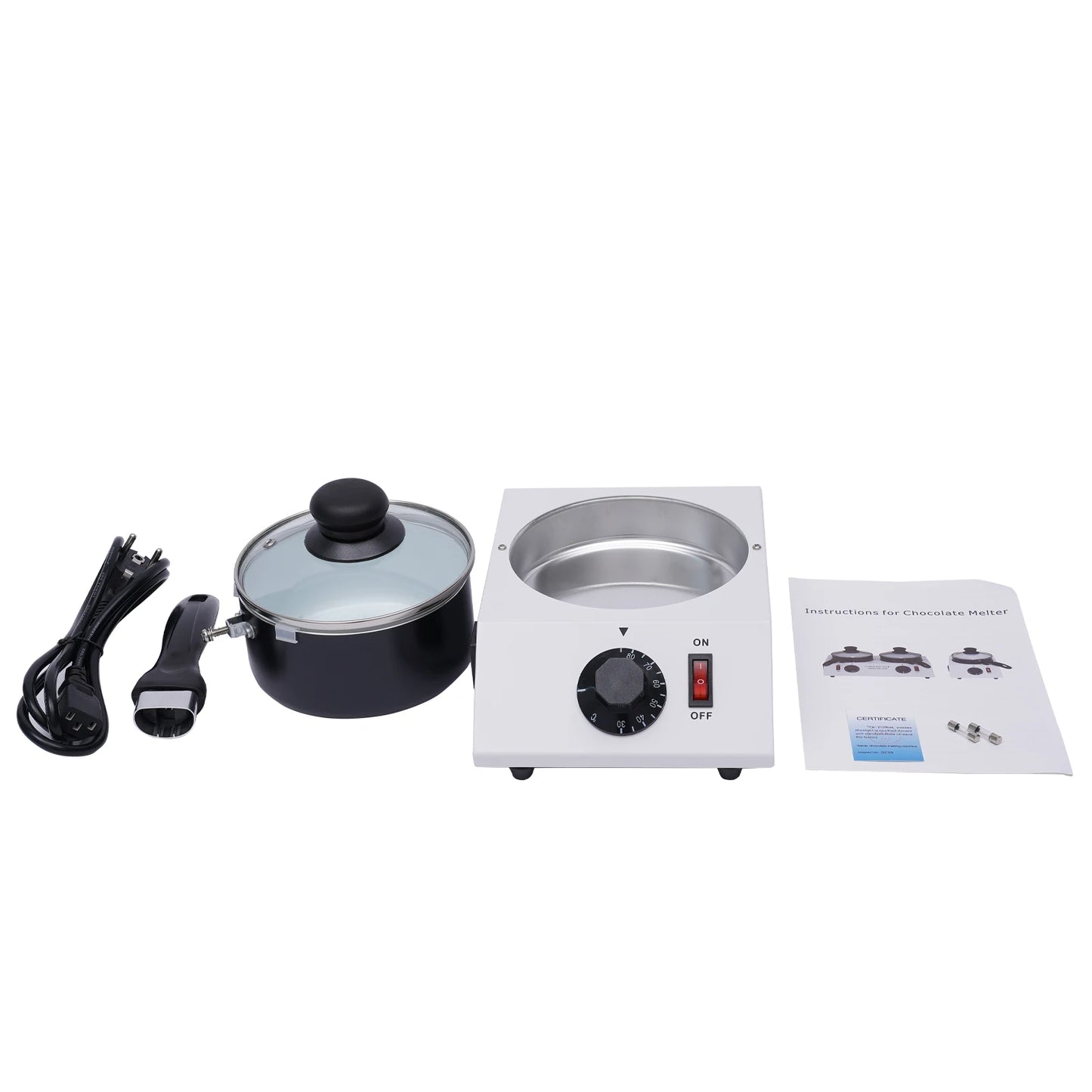 Non-stick Electric Chocolate Melter Melting Machine Warming Heater Tempering Aluminum Ceramic Pot