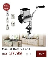 Rotary Cheese Grater Food Mills Grinder Vegetable Chopper Drum Blade Grinding Tool Set Kitchen Accessories