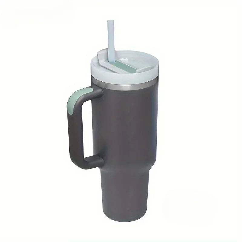 40oz Coffee Cup 1200ML High Quality Insulated Tumbler With Handle Straw Double Wall Thermal Travel Cup Perfect Gift