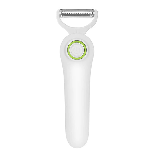 Electric Peeler with 3 Cutter Heads Mini Electric Peeler USB Rechargeable Stainless Steel Safety Lightweight Home Kitchen Tool