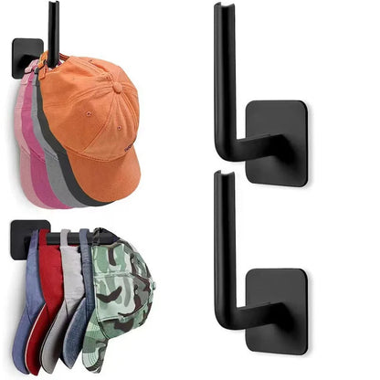 2/4/6Pcs Cap Holder Hat Rack for Baseball Caps Adhesive Hat Hooks for Wall Cap Hanger Storage No Drilling Hat Display Organizer