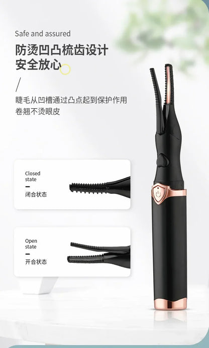 Electric Eyelash Curler Electric Heating Long-lasting Shaping Intelligent Temperature Control Portable and Not Harmful Makeup