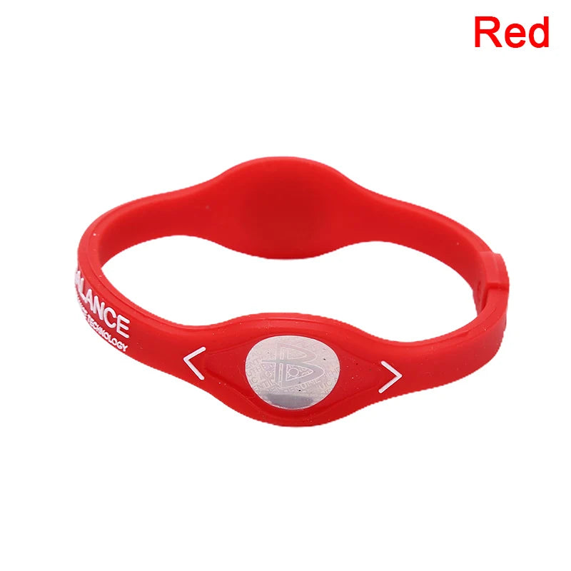 1pc Power Balance Energy Health Bracelet For Sport Wristbands Ion Silicone Band Gift