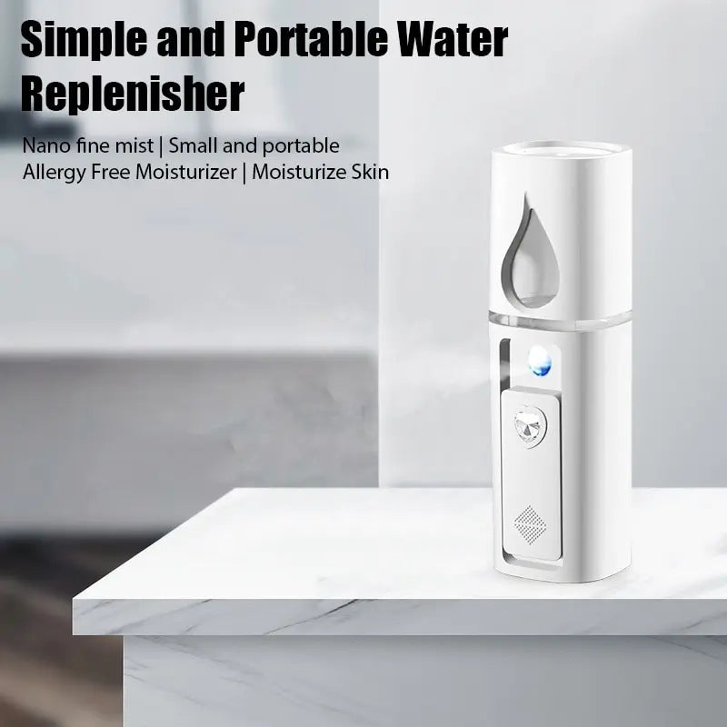 30ML Mini Portable Humidifier Facial Nano Spray USB Rechargeable Moisturizer Hydrate Women SPA Beauty Facial Mask Skin Care Tool