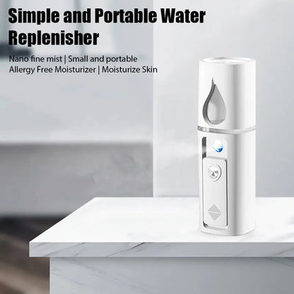 30ML Mini Portable Humidifier Facial Nano Spray USB Rechargeable Moisturizer Hydrate Women SPA Beauty Facial Mask Skin Care Tool