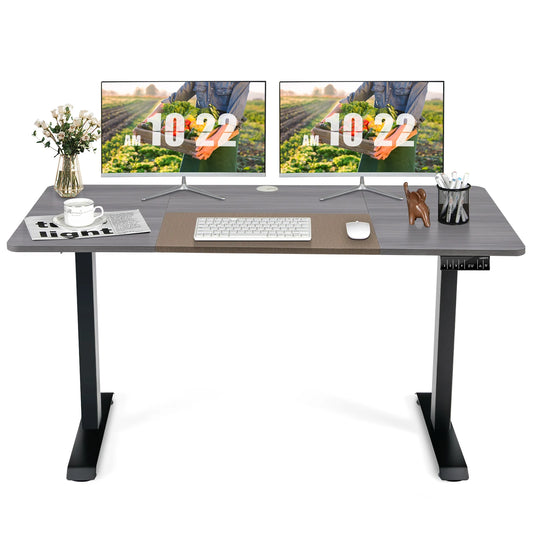 GOFLAME Electric Height Adjustable Standing Desk, Sit Stand Desk With Frame