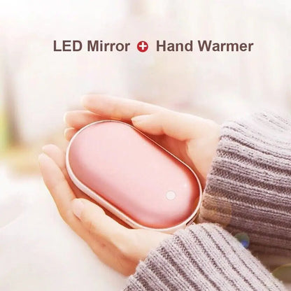 5200Mah Portable Hand Warmer Mini Power Bank USB Rechargeable Winter Heater UK