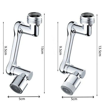 1080° Universal Rotation Faucet Extender Sprayer Head Two-mode Multi-function Faucet Robotic Arm Kitchen Bathroom Accessories