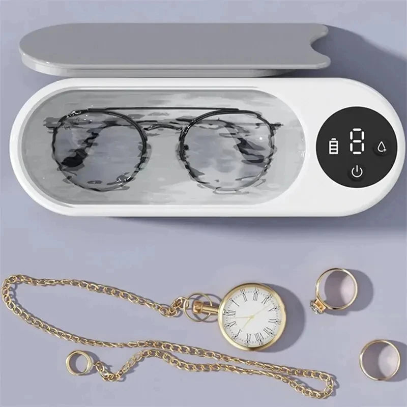 Xiaomi MIJIA 50HZ Vibration Ultrasonic Glasses Cleaning Machine Household Portable Watches Function Timer Cleaning Machine 450ml