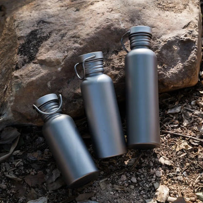 600ml 750ml Titanium Water Bottle Outdoor Camping Supplies Tourism Sports Cycling Hiking Camping Water Bottle