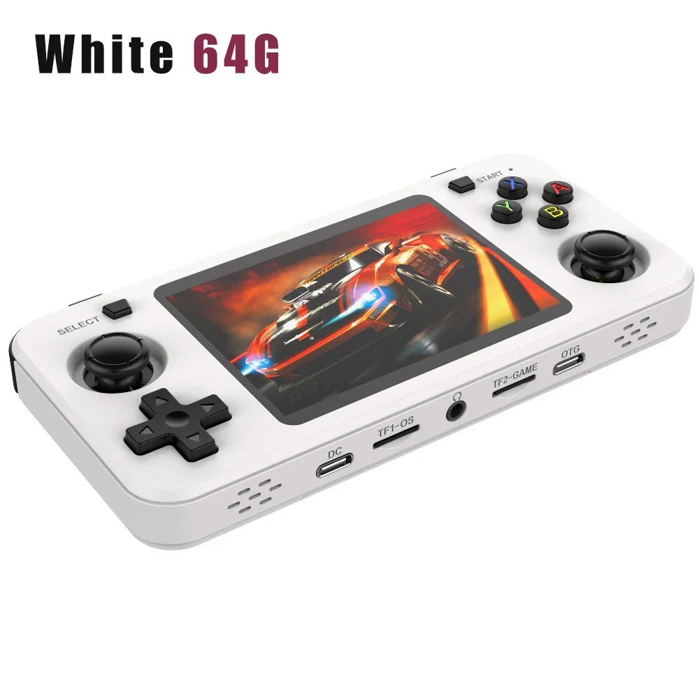 NEW Orange R36H Retro Handheld Game Console Linux System 3.5Inch IPS Screen Portable Pocket Video Player 64GB 128G Game Kid Gift