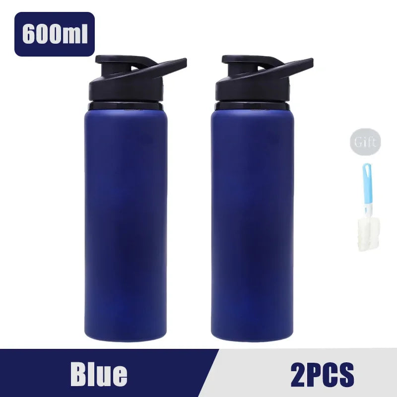 Portable Stainless Steel Water Bottle Bicycle Riding Drinking Water Bottle Outdoor Sport Travel Mug Metal Stainless Steel Bottle