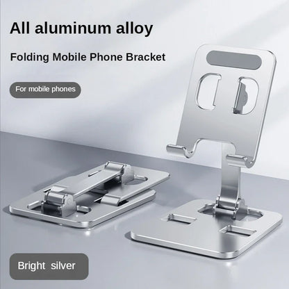 Universal All Aluminum Alloy Foldable Desk Phone Holder Mount Stand For Mobile Phone Holder For Tablet Desktop Metal Holder