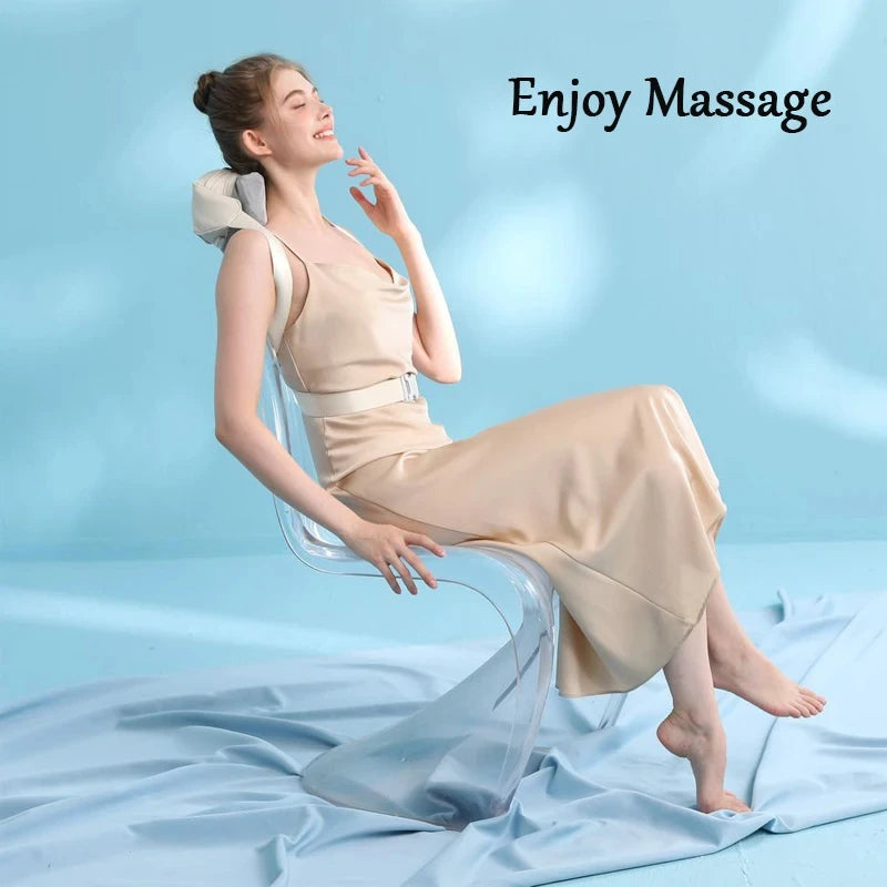 Wireless Relief Massage Trapezius Muscle Relaxation Deep Shiatsu Simulated Human Hand Kneading Neck Massager Electric Portable