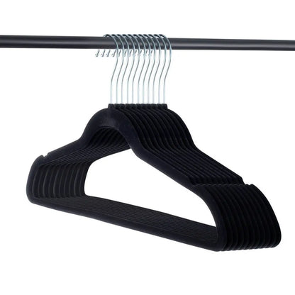 30/50 Pack Velvet Hangers 10 Pcs Heavy Duty Hangers for Coats Pants Clothes Non Slip Clothes Felt Hanger Set for Space Saving