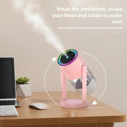 Creative Starry Sky Projection Humidifier Mini Rotating Car Air Humidifier with LED Light USB Electric Aroma Diffuser for Bedroo