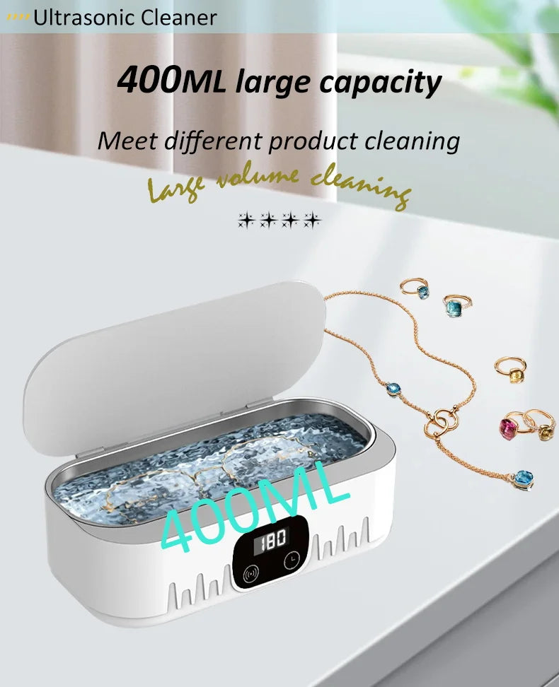 Ultrasonic Glasses Ultrasonic Cleaner Cleanser High Frequency Ultrasound Cleaning Bath For Glasses Jewelry Ultra Sonic Cleaner