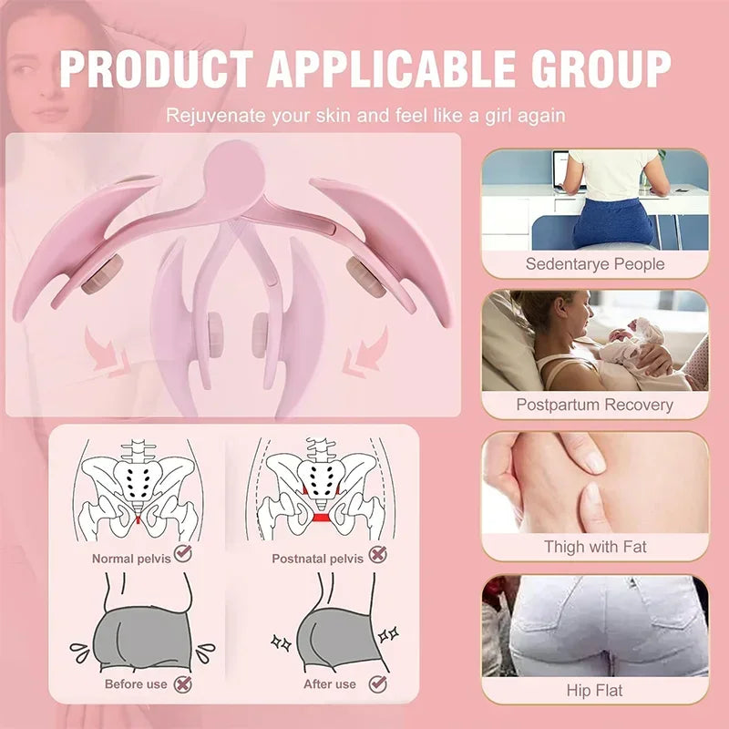 1 Pc Pelvic Floor Muscle Trainer, Multifunctional Thigh Exerciser, For Postpartum Recovery, Body Shaping, Leg & Butt Training